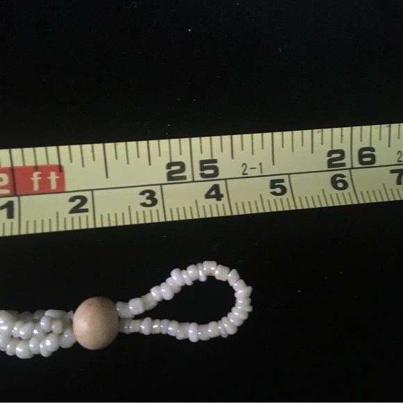 Beaded Basket Weave Style Necklace and Earrings Set - Picture 10 of 11